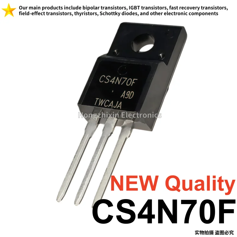 

10 на продажу НОВЫЙ CS4N70F CS4N70 4N70F TO-220F 10 на продажу 4A 700V TO-220F N-канальный МОП-транзистор, новый, высокое качество на складе