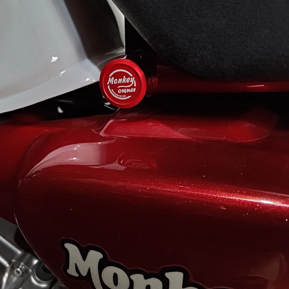 Alumínio usinado marcação a laser para Honda Monkey 125, Frame Caps