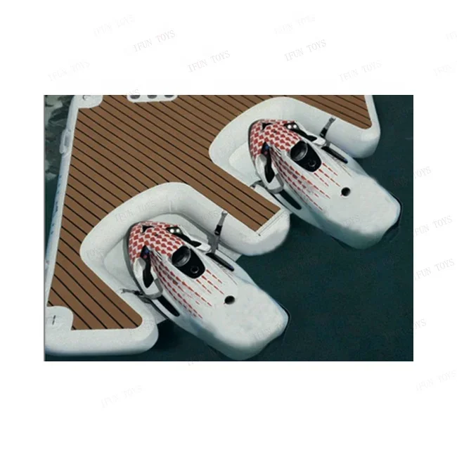 

Fishing Water Island Jet Ski E Dock Mat Inflatable Floating Pontoon Dock Water Platform for Yacht Product Inflatable Ride-ons