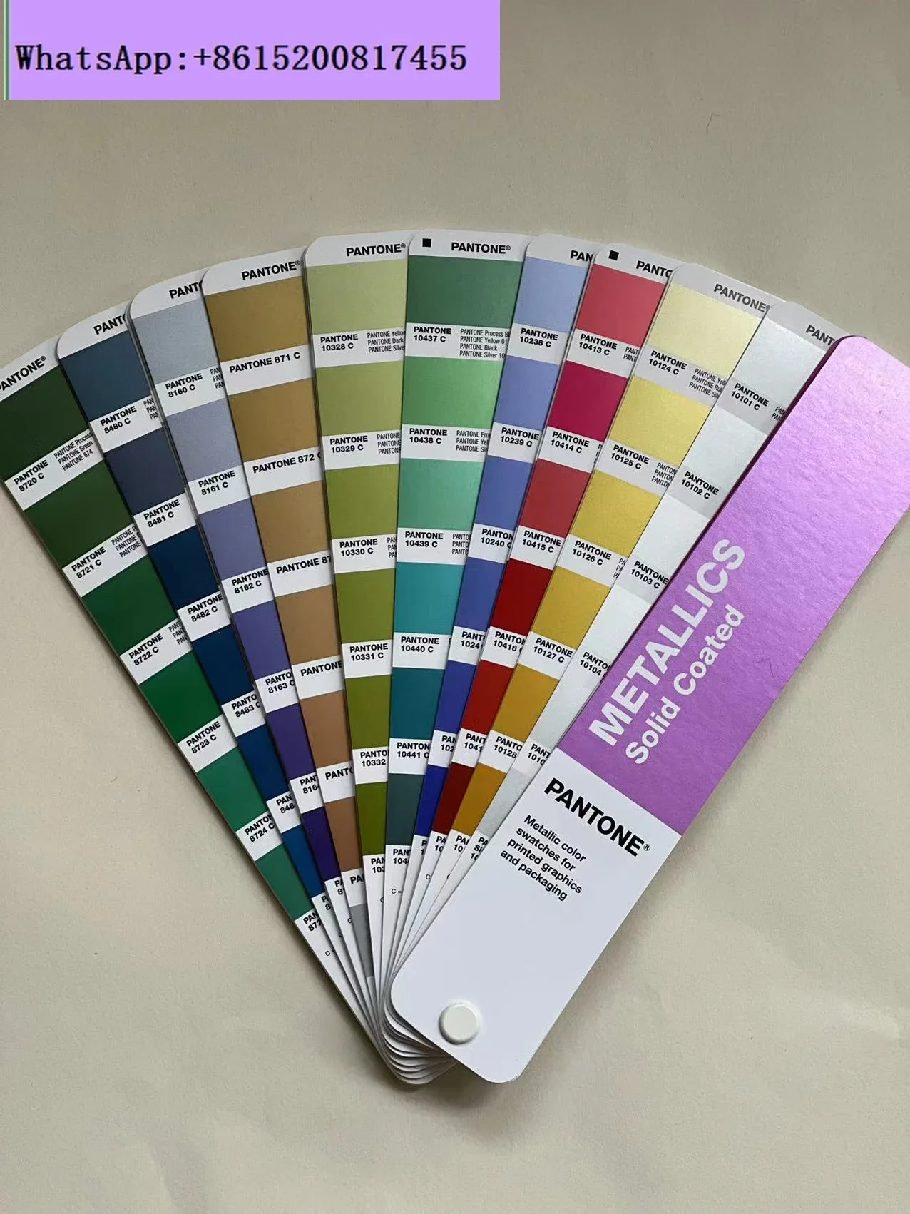 2024 listing PANTONE international paint color card 8/10 starting metal Pantone color card GG1507C 66colors