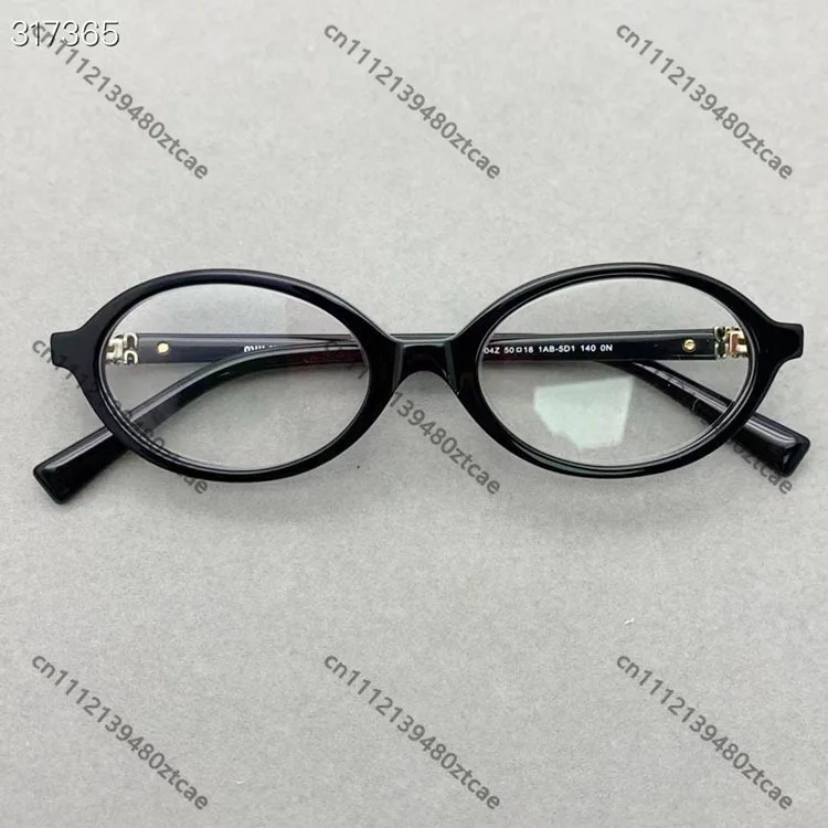Oval Retro Glasses Frames, Vintage Lightweight Eyewear, Unisex Fashion Eyeglass Frame for Daily Casual Wear