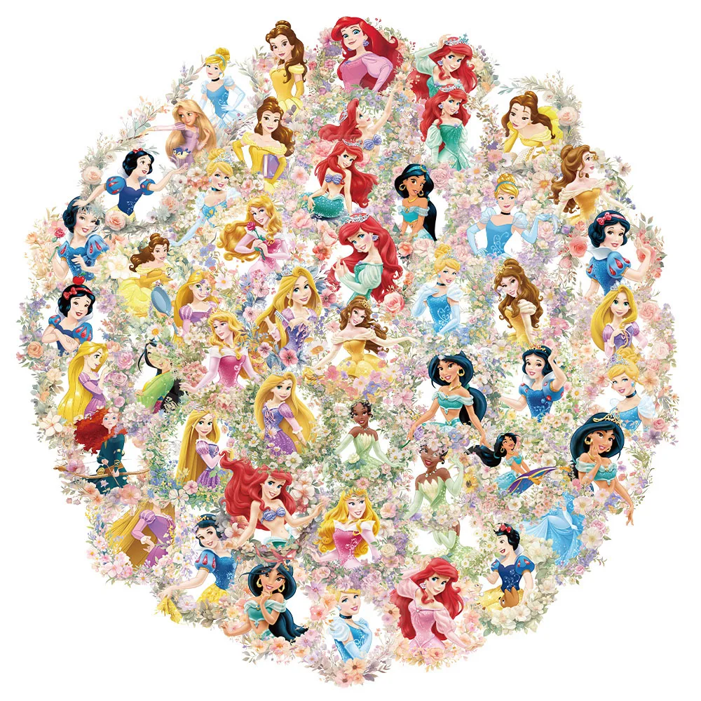 

50/200Pcs Elsa Mixed Cartoon Stickers Decals DIY Laptop Luggage Phone Motorcycle Waterproof Sticker Children Toy Christmas Gifts