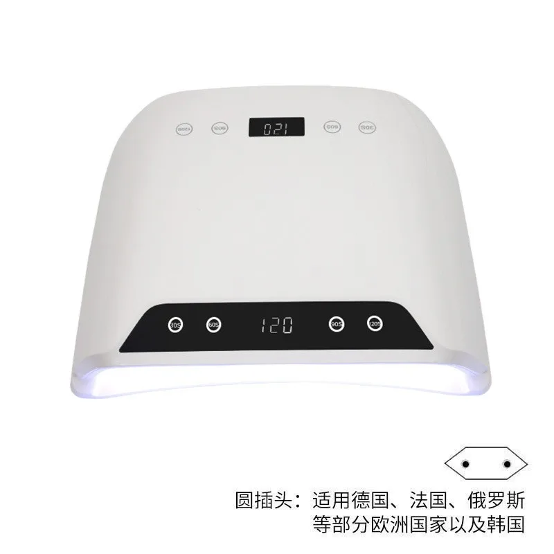 72LEDネイル乾燥ランプ、ジェルネイル用、4つのタイマー設定、HDディスプレイ画面、自動センサー、プロ仕様ネイル乾燥機