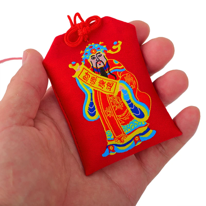 Sac porte-bonheur chinois Feng Shui, Dieu de la richesse, Amulettes de Bouddha, Porte-bonheur, Apportez la richesse en toute sécurité, Sagesse, Fortuna, Décoration de la maison