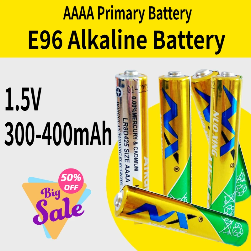 

AM6 1.5V E96 AAAA Primary Battery Alkaline Dry Battery Laser Pen Battery Bluetooth Headset