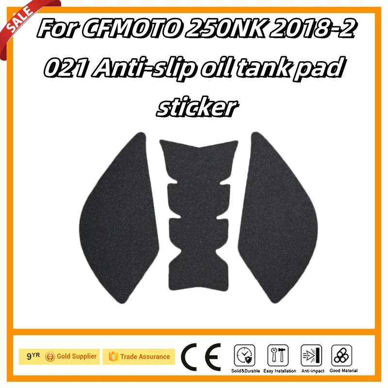 For 2018-2021CFMOTO 250 NK 250NK Access Motorcycle PVC Sticker Anti-skid Knee Grip Fuel Traction Pads Protector Cover Fit