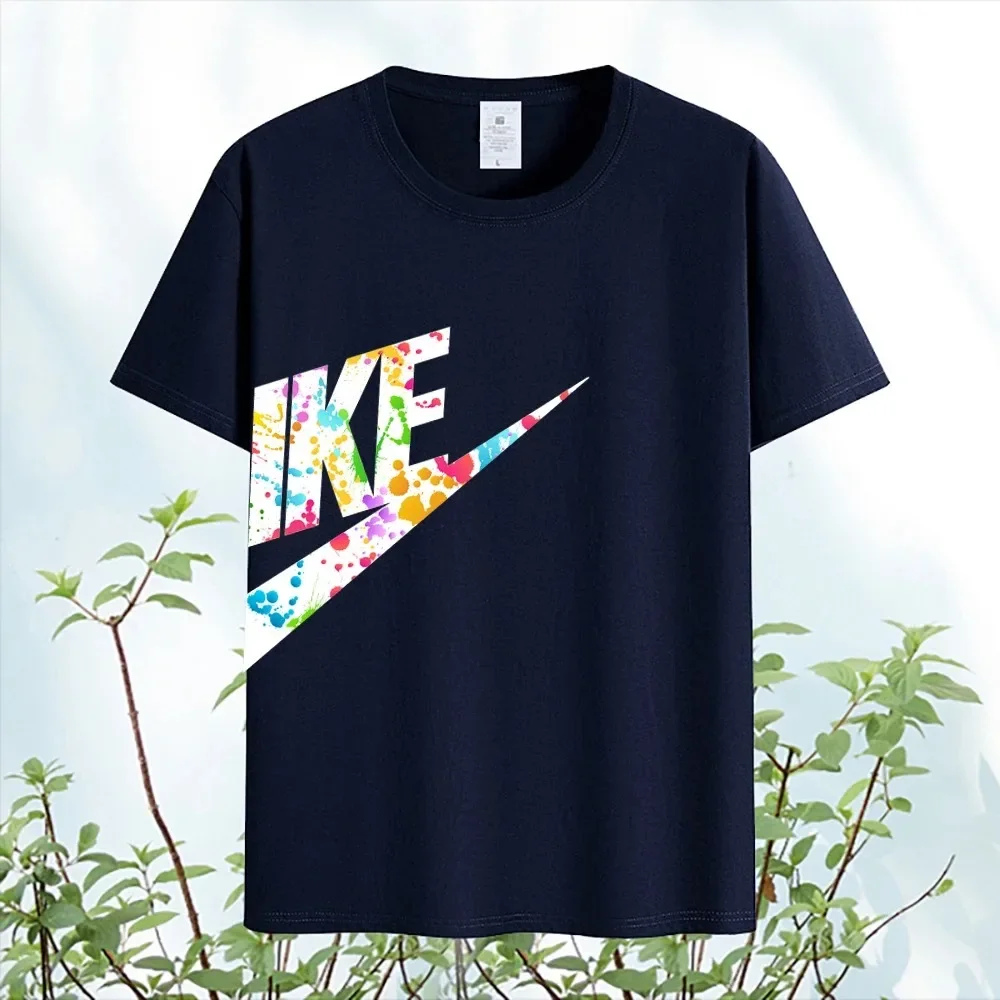 2024 New Luxury 100% Cotton High Quality Print Couple Tees Summer Harajuku For Men/Women Short Sleeve T-shirt Free shipping