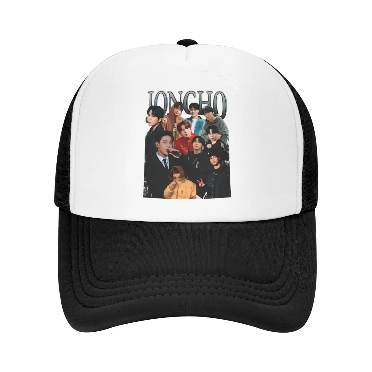 Jongho 90s Ateez Kpop Band Vintage Baseball Caps Mesh Hats Activities Fashion Unisex Caps
