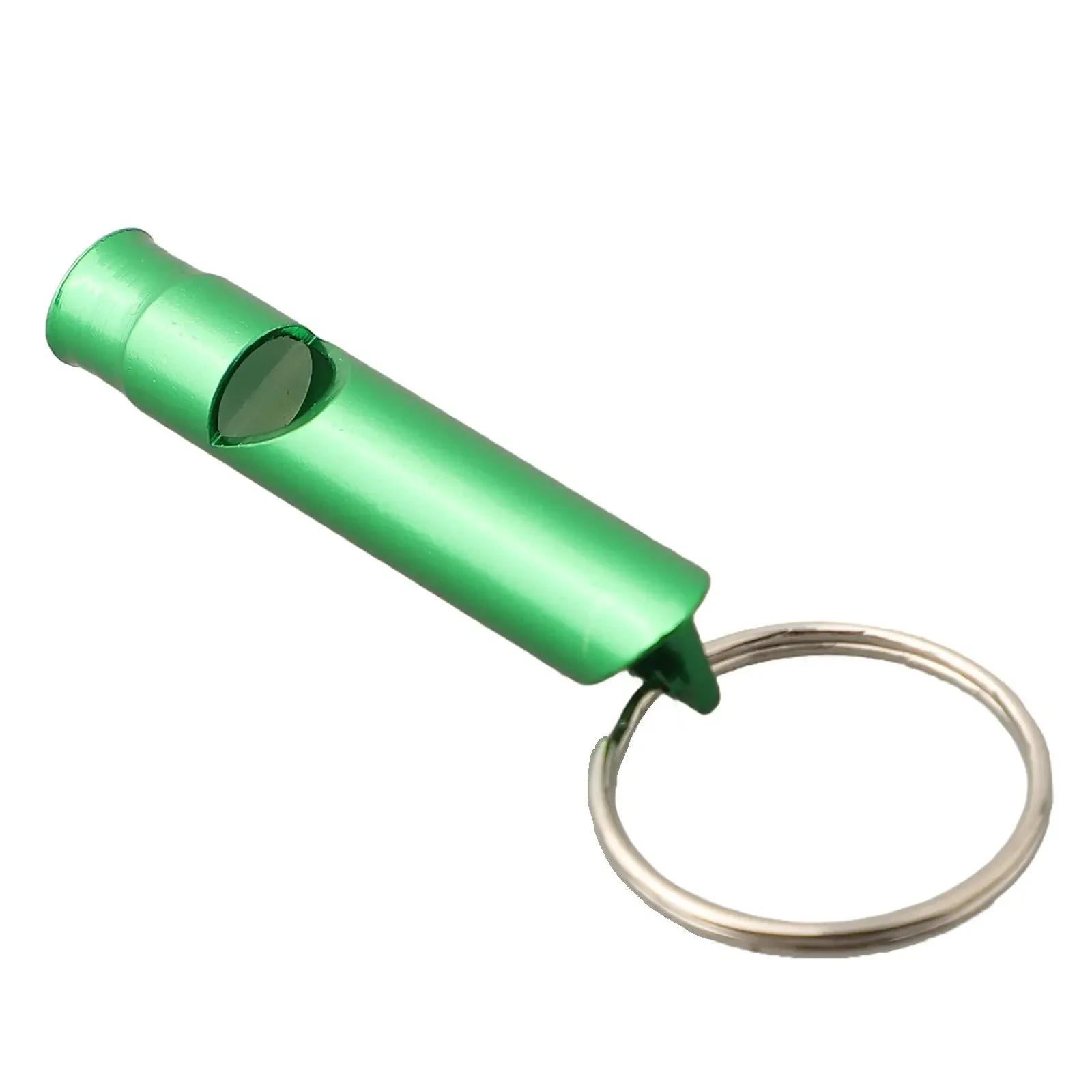 Hiking Keychain Whistle Outdoor 1pc Training 45*8mm Aluminum Alloy Distress Feeding Survival For Training Pets