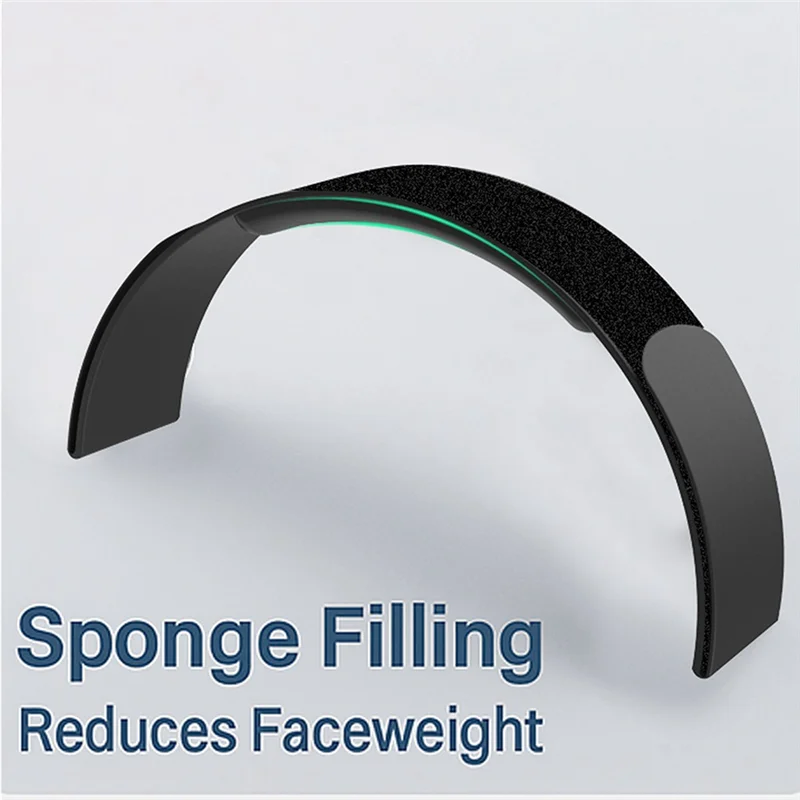 B49C For Vision Pro/PSVR2/Meta Compatible Soft Weight Relief VR Head Strap Cushion- Decompression Headband Pressure Reli