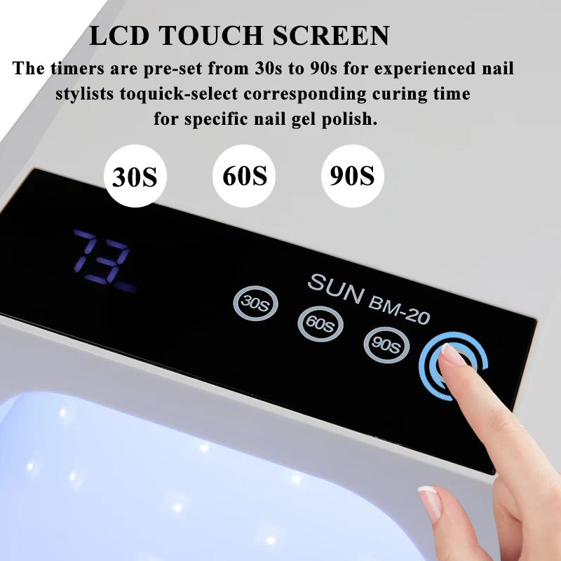 Lampada per unghie UV ricaricabile a LED Lampada per lucidatura professionale per unghie 42LED Asciugatrice rapida per unghie per strumento per salone di bellezza per polimerizzazione del gel per unghie