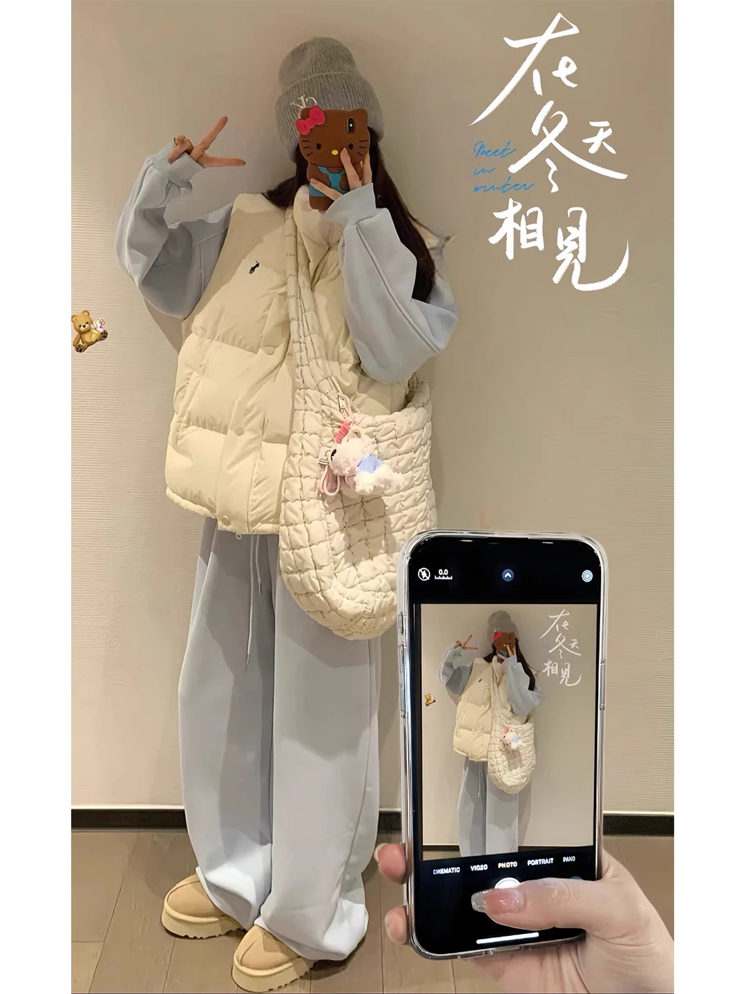 플러스 사이즈 겨울 패션 세트 여성용 스웨터 조끼 바지 - Winter Clothing Korean 리뷰 및 가격