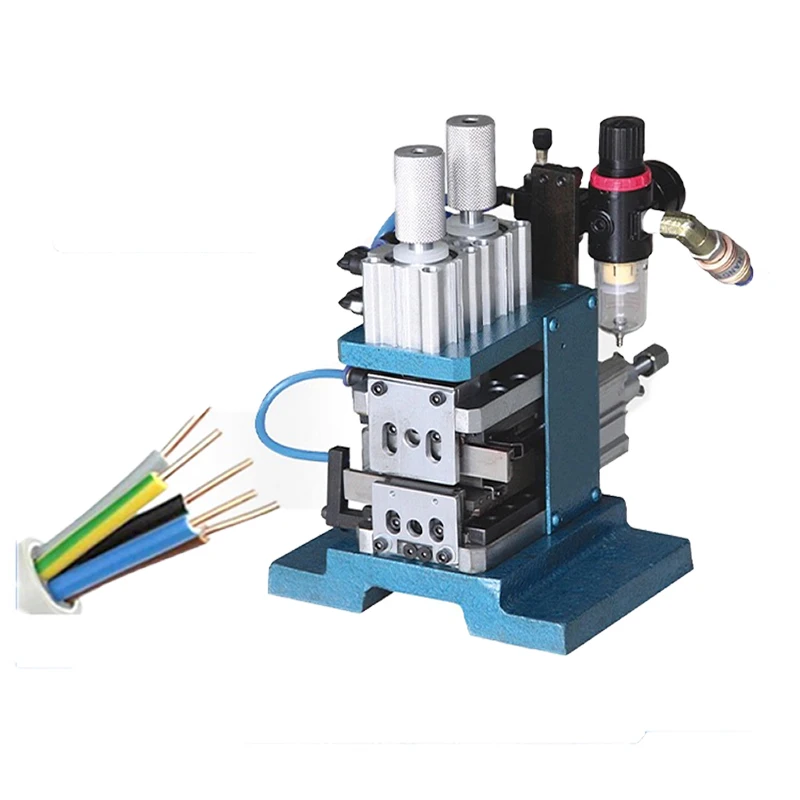 3F Vertical Core Wire Stripping Machine Pneumatic Stripping Twisting Machine Small Sheath Wire Cable Stripping Machine Tools