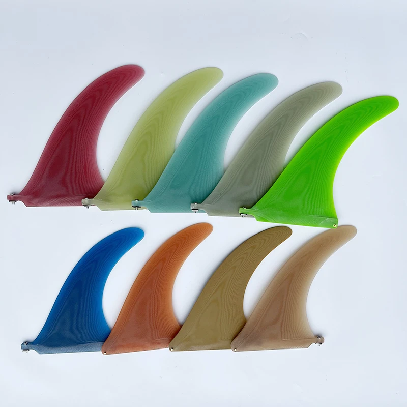 

10inch Sea Surf Solid Color Single Tail Fins Increased Surf Balance Flexibility Fiberglass Tail Rudder Surfing Accessories