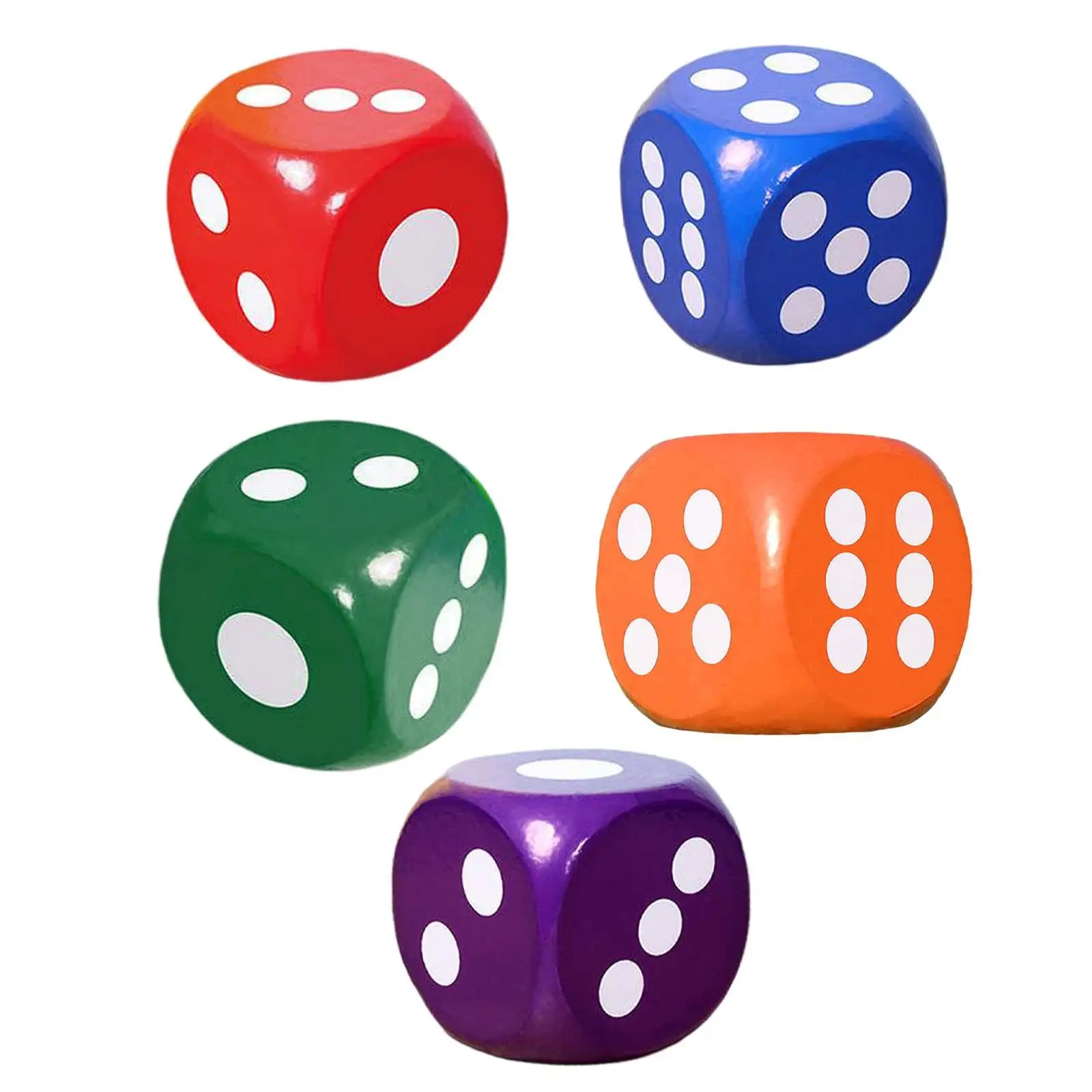 6 Sided Soft Foam Dice Learn Math Counting for Kids Carnival School Supplies