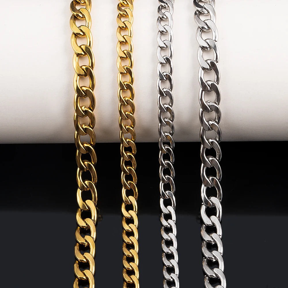 0.5M/1M Stainless Steel Flower Chain, DIY Jewelry Manufacturing Accessories, DIY Necklace Bracelet Handicraft Chain Materials