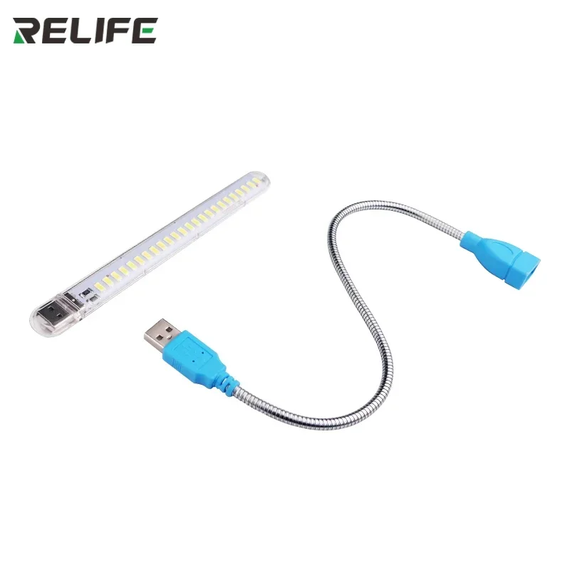 RELIFE RL-805 24 LED Table Lampe 360 Résistant Rotation Étude Lit Lecture Bureau Lumières USB Rechargeable Protection Des Yeux