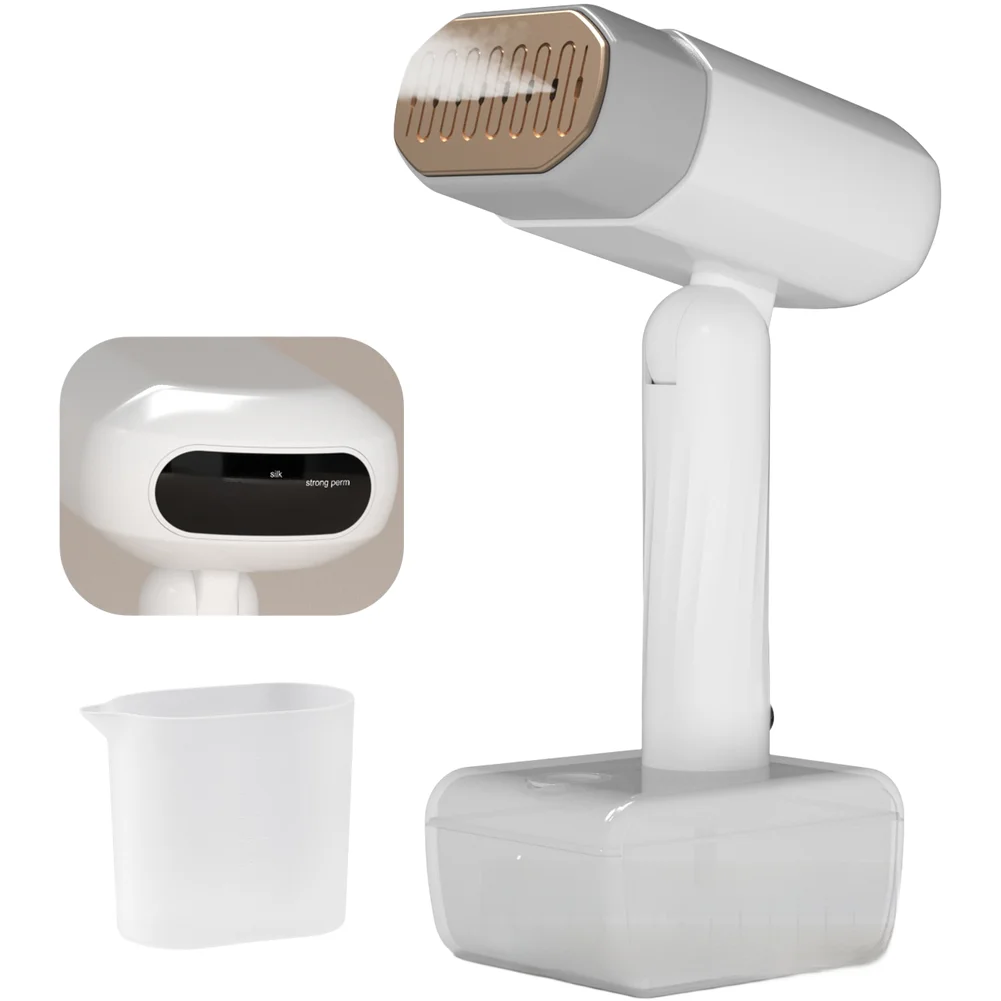 1200W Portable for steamer with Dual Dry Wet Use 5 Temperature Options and 330ml Water Tank for Efficient Wrinkle Removal