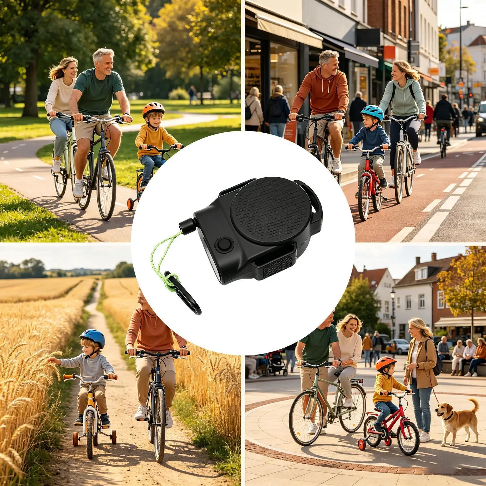 Bicycle Tow Rope Traction Strap With Taillight Parent-Child Riding Pull Rope For Kids Adults Family Bikers Cyclists Riders