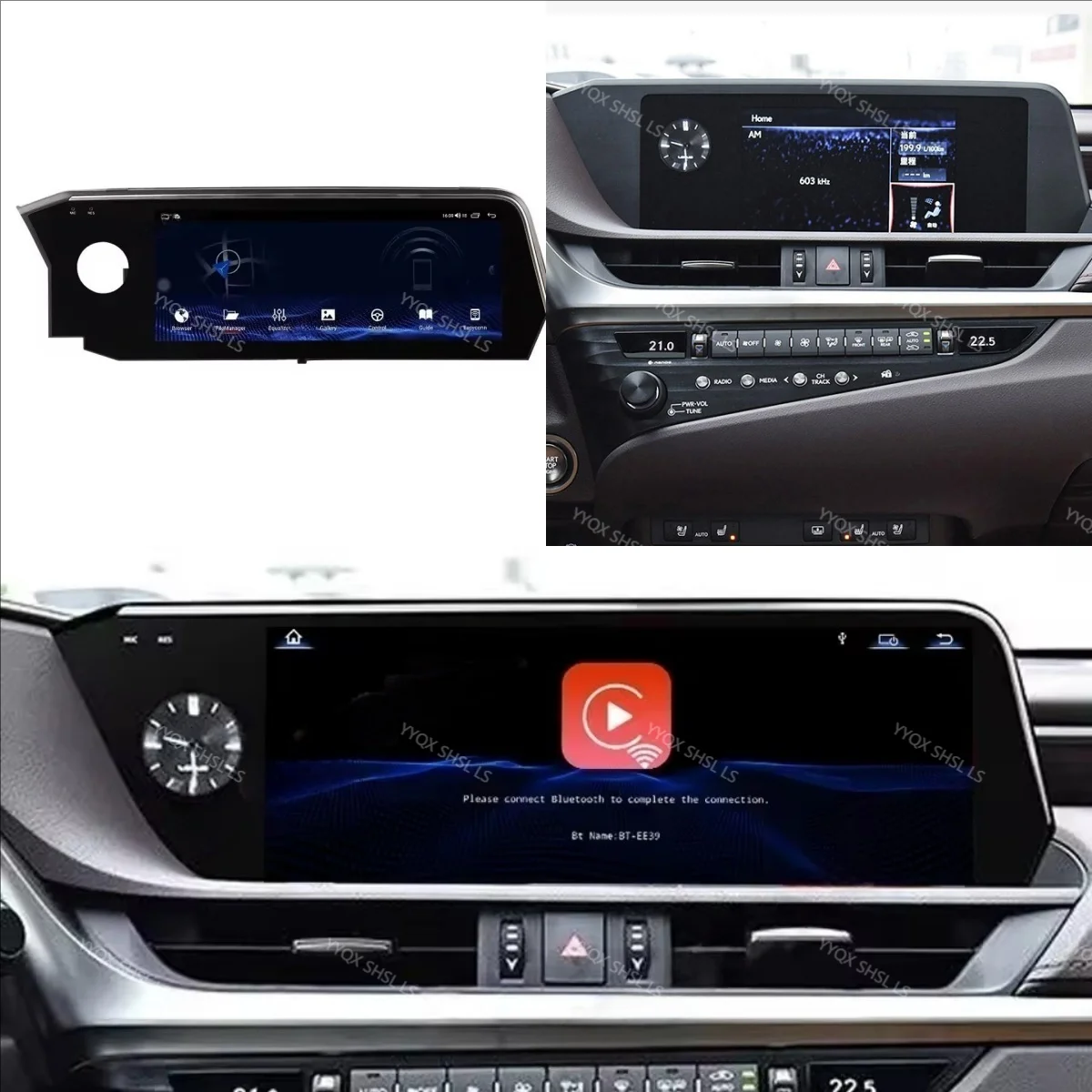 

12.3“ RHD Android Car Radio Multimedia Player For Lexus ES ES350H ES250 ES350 ES300H 2018-2022 GPS Carplay Navigation Head Unit