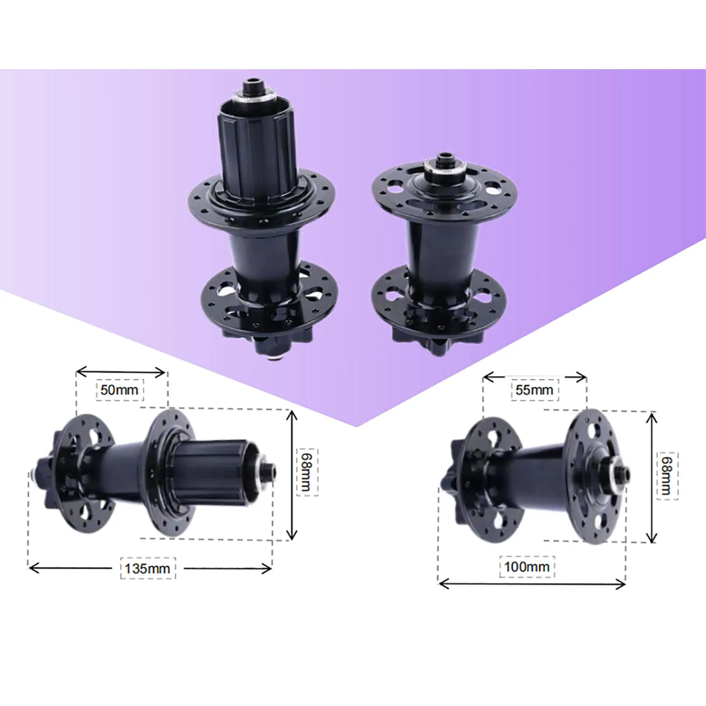 

Mountain Bike Hub 32 Holes Quick Release Disc Brake Hub Axle 120 Sound 6 Claws Hub