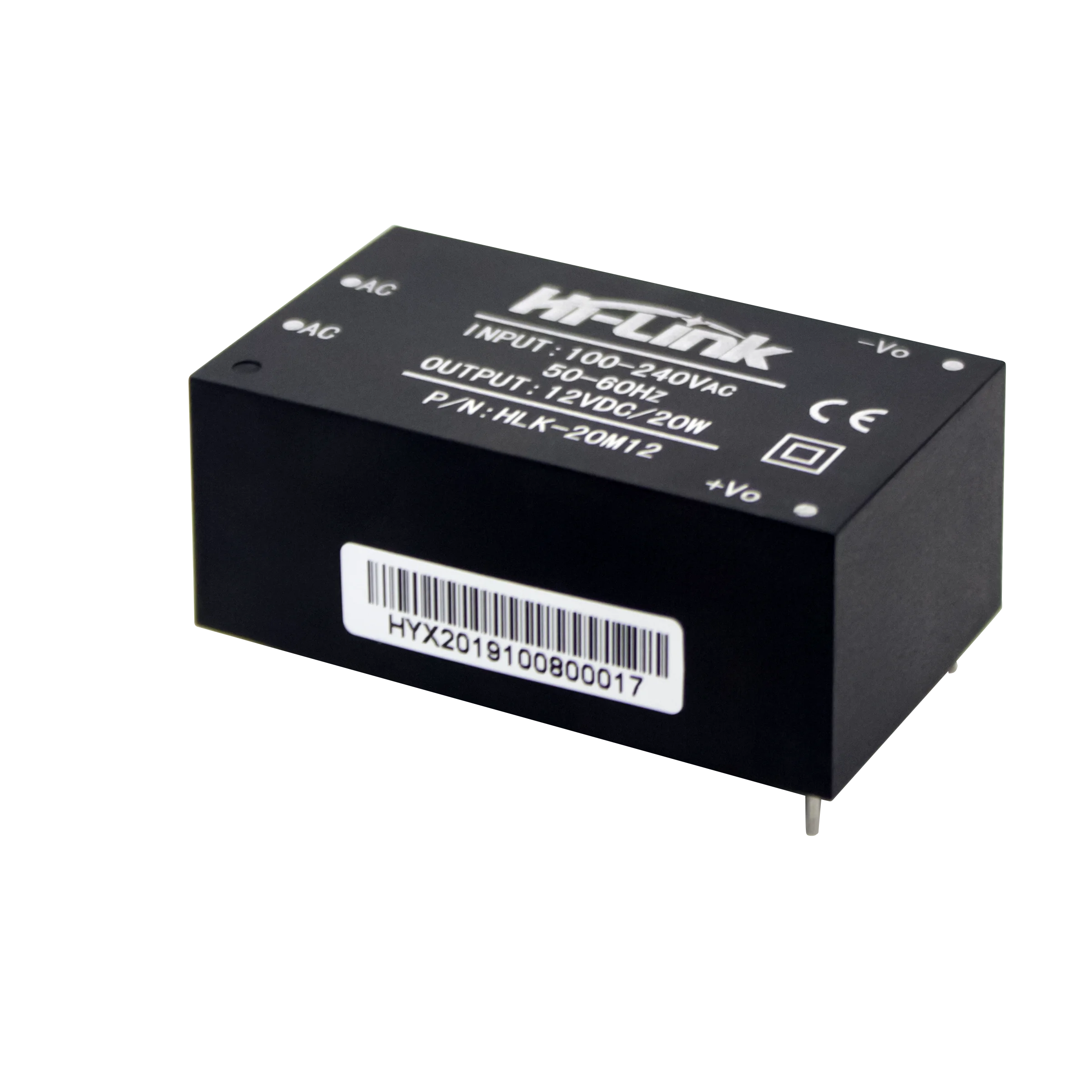 2pcs/lot HLK-20M12 220v to 12V 20W 1.6A AC DC Converter Mini Switch isolated step down power supply module  OEM/ODM CE FCC 20M12
