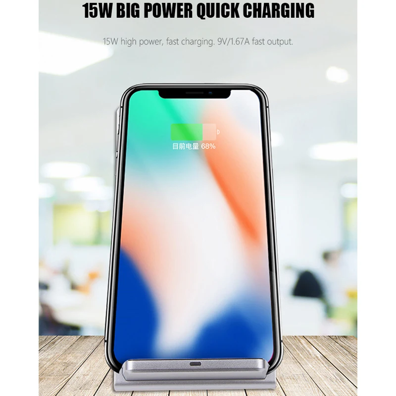 15W Wireless Charger Dual Coil Charging For iPhone 13 12 11 X ProMax Samsung Galaxy S21 S20 Note 20 Huawei P40 Stand Holder Base