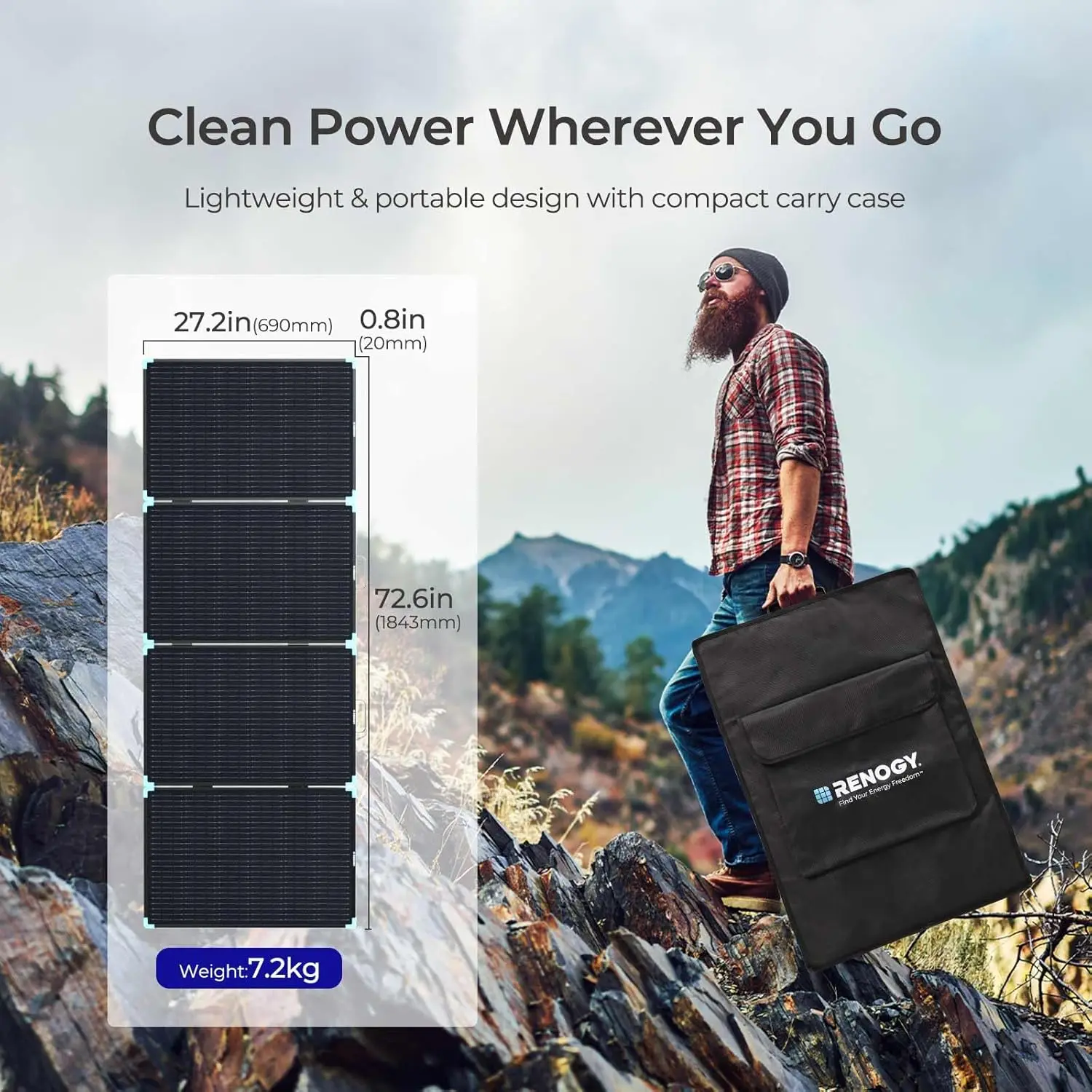 220W Lightweight Portable Solar Suitcase, Foldable Solar Panel with Kickstands for RV, Camping, Blackout, Off Grid System