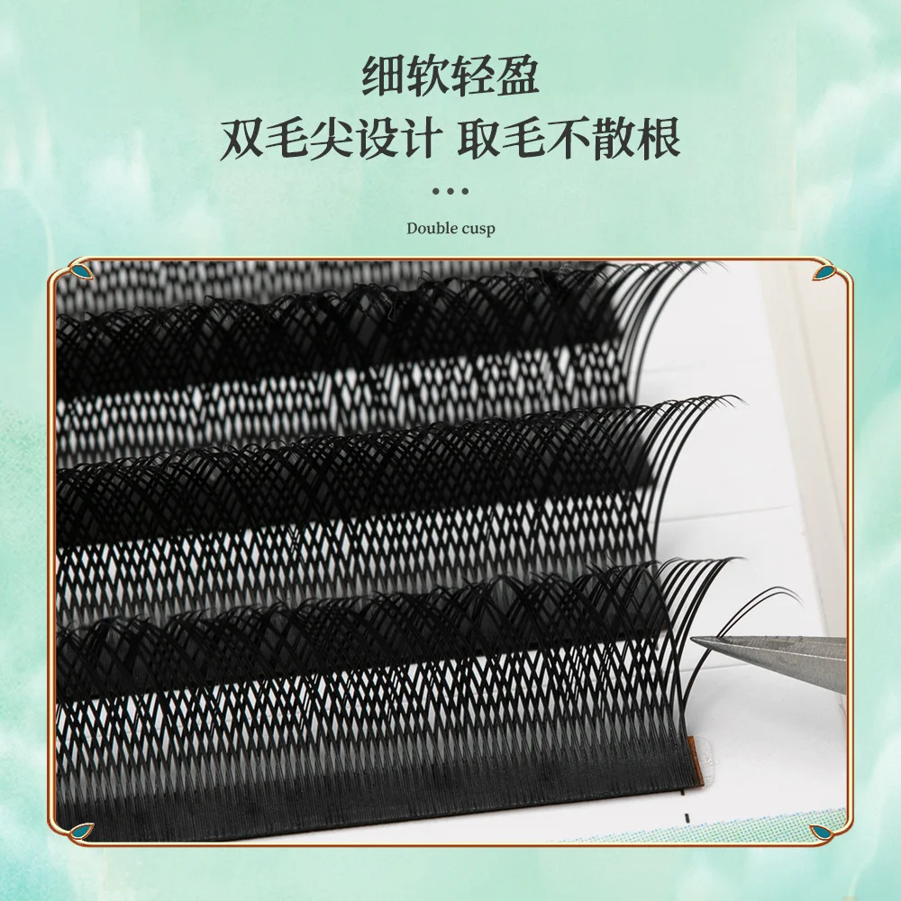cilios-yy-005-com-pontas-duplas-cerdas-macias-7mm-acabamento-fosco-lc-ld-raiz-nao-descolante-ideal-para-iniciantes-em-saloes-de-cilios