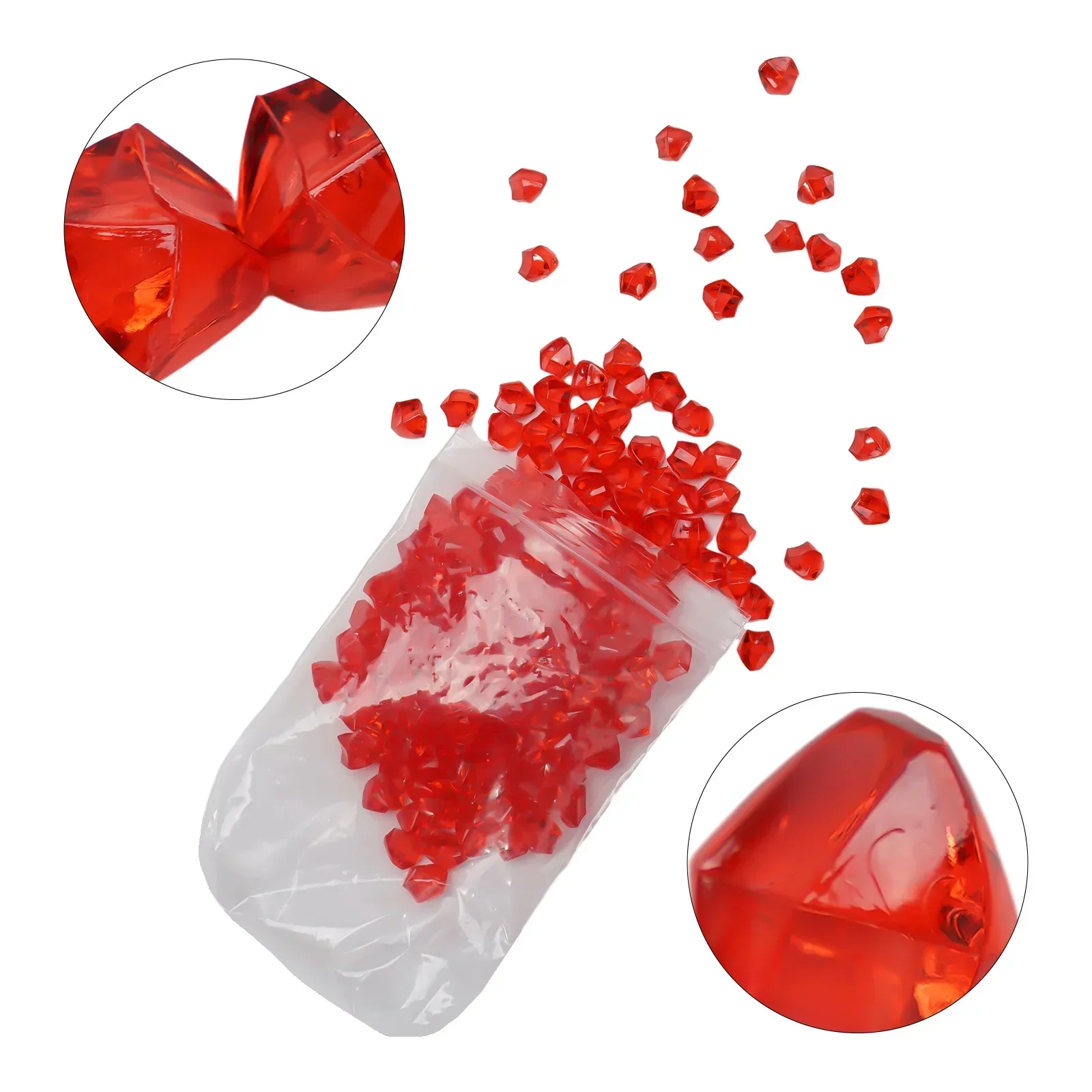 أحجار ثلج مجروشة مجوهرات ملونة لحوض السمك ، أحجار كريمة كريستالية أكريليكية ، زينة مزهرية ، ديكور حفل زفاف ، من من من من عمر 6 × 9 مم #5