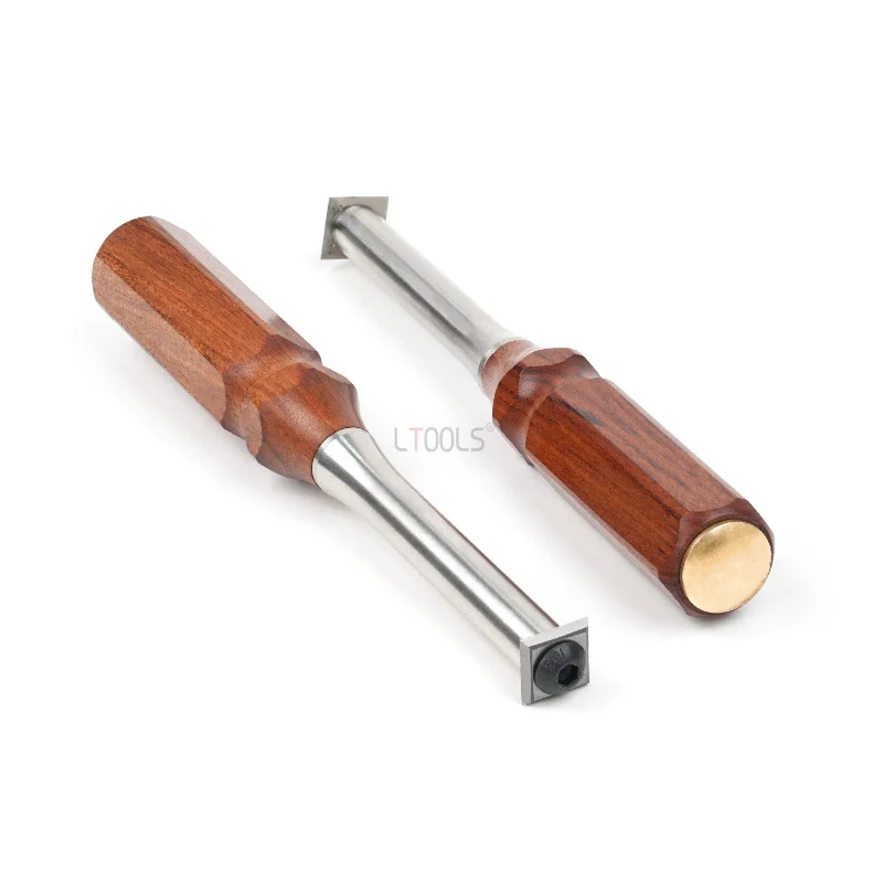 Woodworking Scraper Tool Carbide Blade Rosewood Handle Stainless Steel Shank 14x14mm 30° Replaceable Blade Hand Scraper Diy Tool
