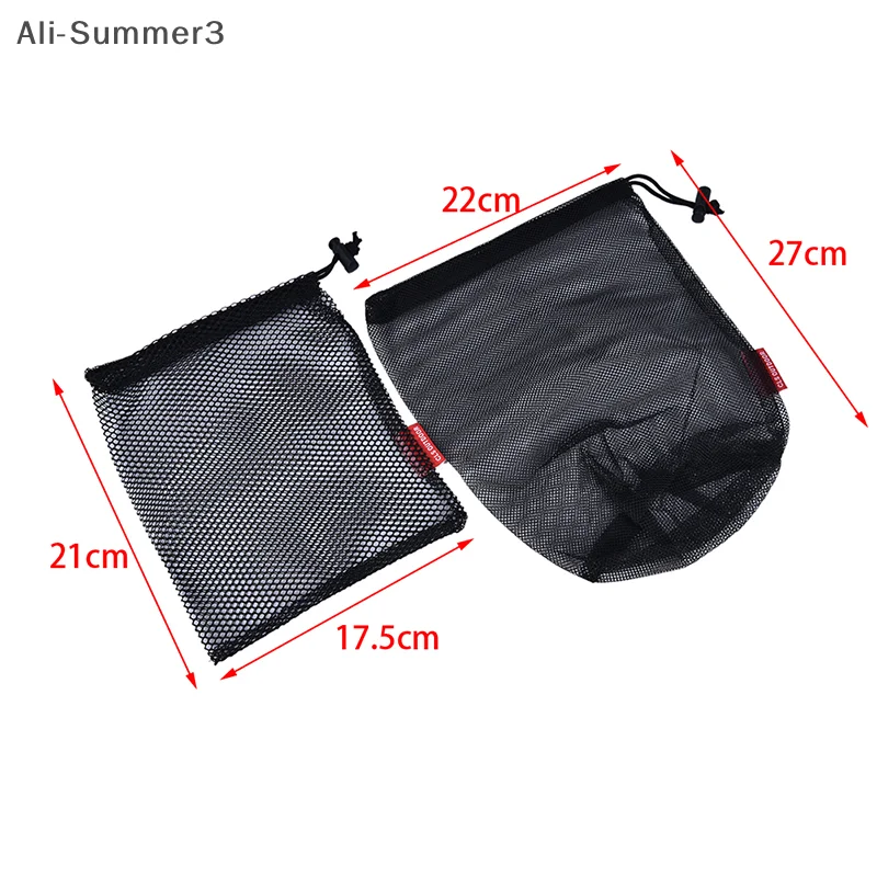 حقيبة برباط شبكية من النايلون لأدوات المائدة وحقيبة تخزين شبكية لزجاجة وعاء وغلاية