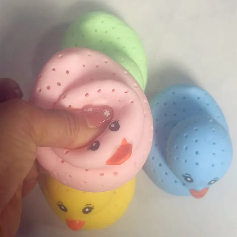 Squeeze Water Absorbent Duck Whale Toy Silicone Stress Relief Bath Plaything for Kids Summer Water Fun Pools Bath Toy