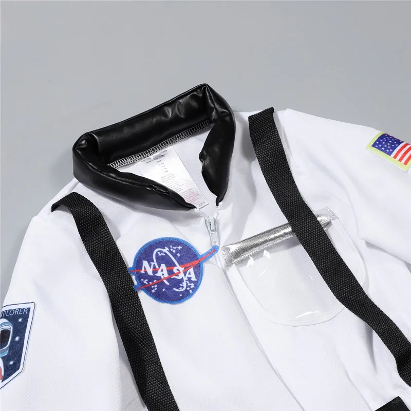 Kids Astronaut Costume Role Play Spaceman Suit Halloween Performance Outfit Boys and Girls Campus holiday Party Clothes view 4