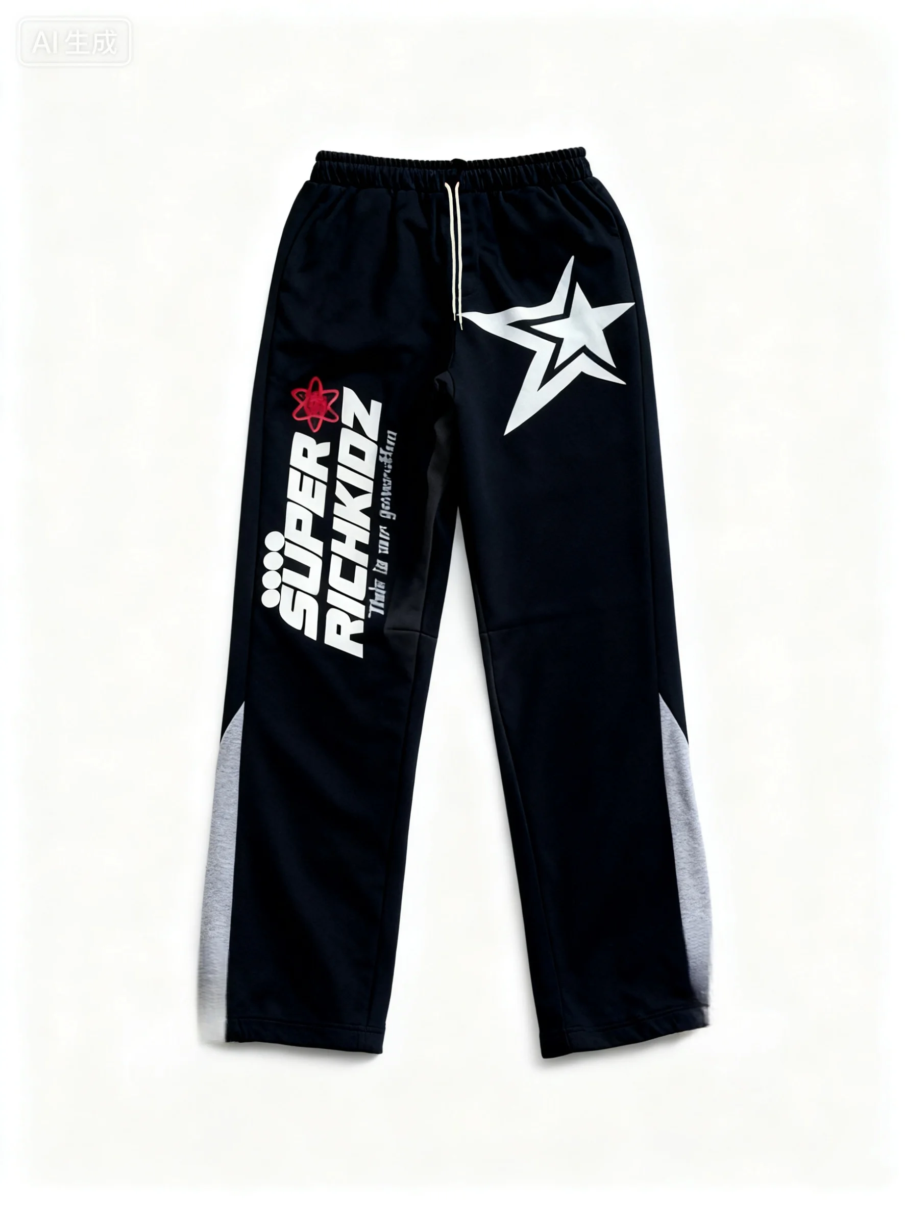 Vintage Style Baggy Trousers Star Print Casual Pants Pants Joggers For Men Funny Pants Casual Track Pants Rave Outfit Sweat Pant