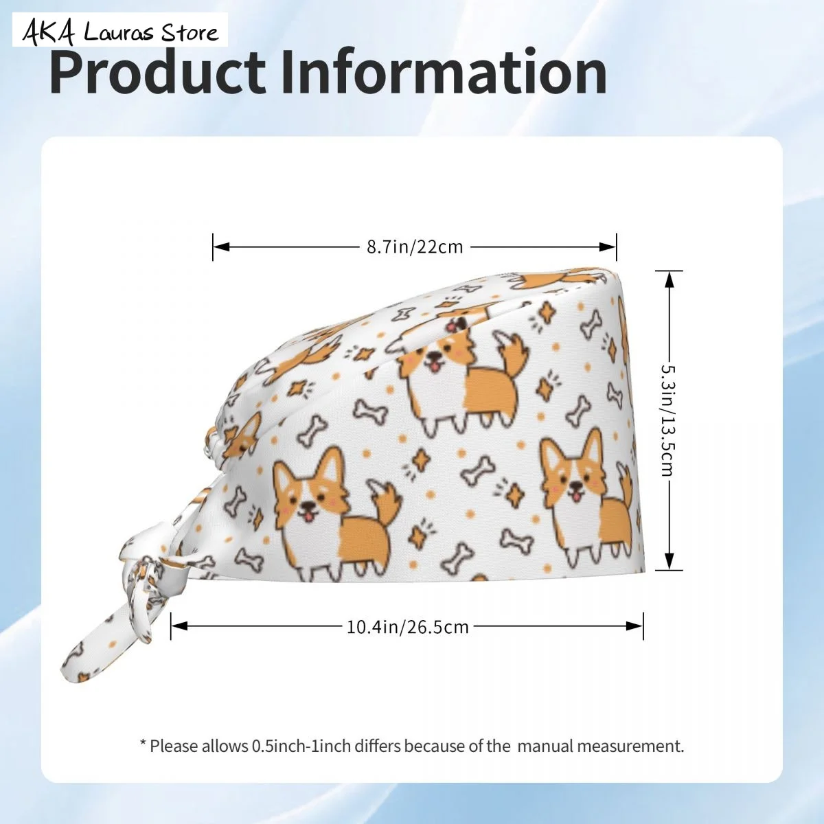 Nette Welsh Corgi Pflege Zubehör Peeling Hut Chirurgie Kappe Zahnarzt Tier Labor Kappe Peeling Kappe Anästhesie Peeling Kappe