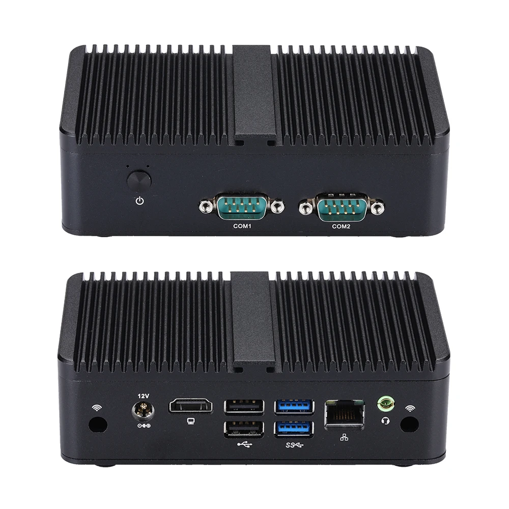 Qotom Mini PC Q750C/N-S11 Q10621N/C Celeron J4125 Quad Core 1-Gigabit LAN AES-NI Computer