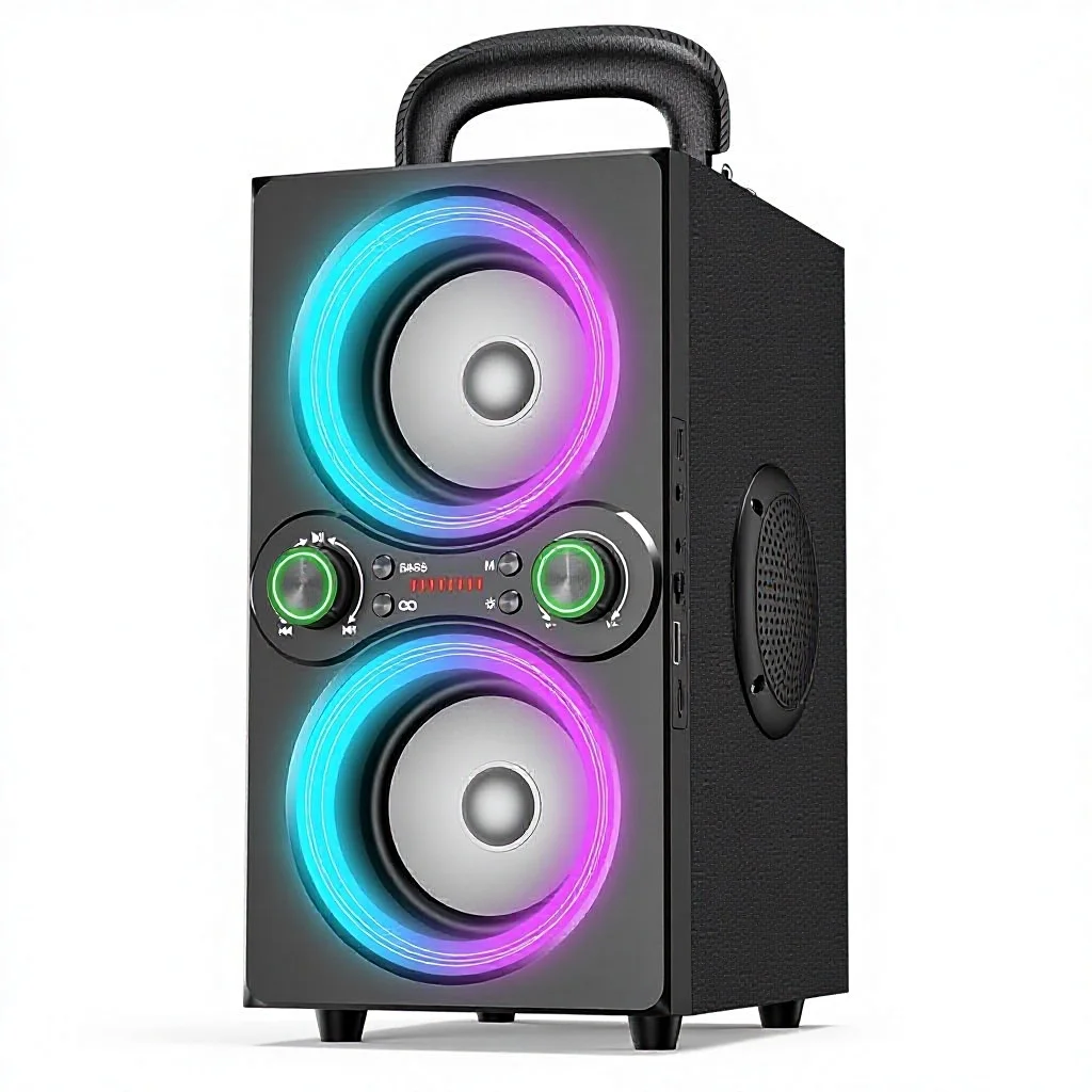 

80W Peak TWS Portable Speaker With BassBoost Beat Driver Light Subwoofer Suitable For Outdoor Parties And Camping Speakers