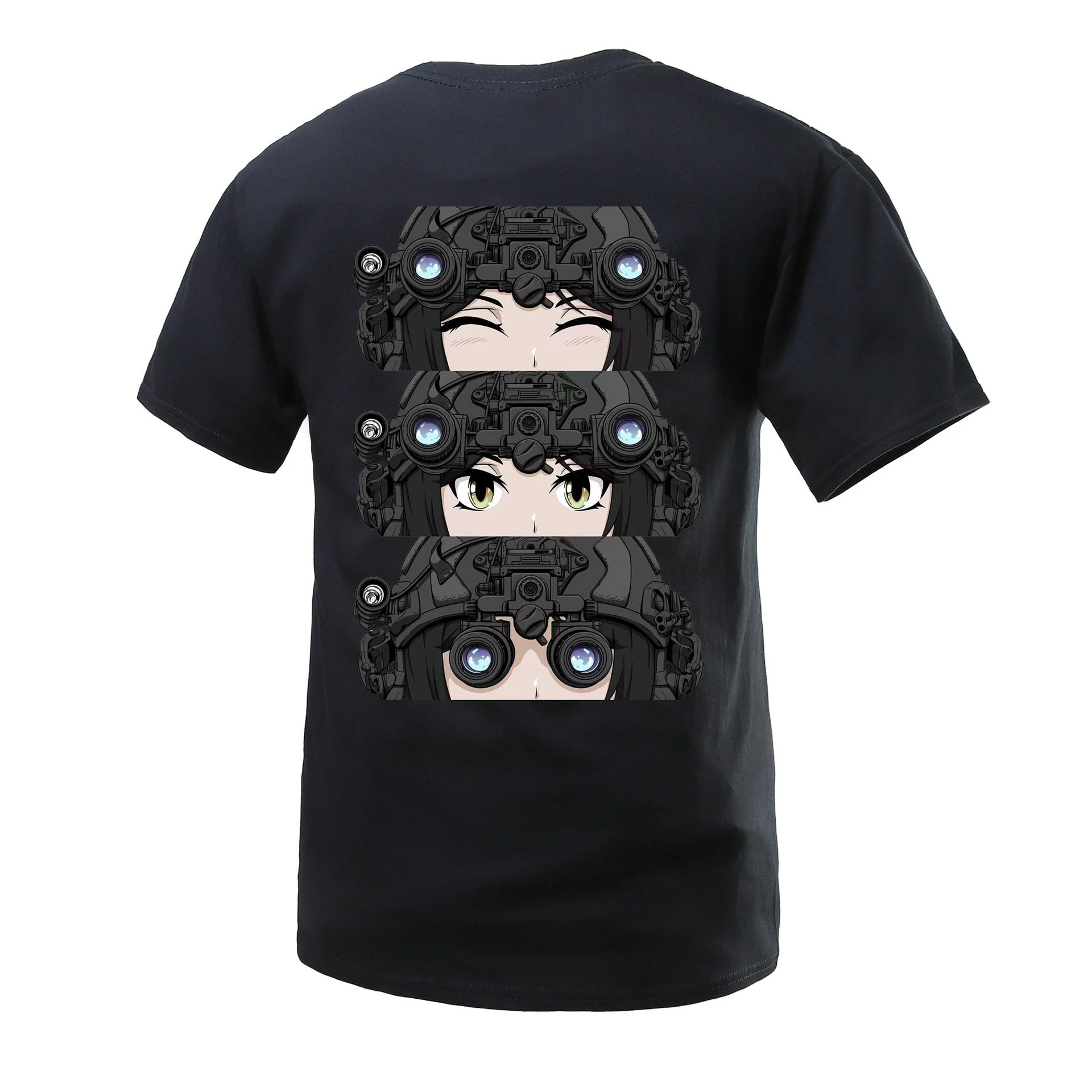 2026 Summer New Tough Guy Club WHITEPHOSPHOR Eyes Tactical Doll Short-sleeved T-shirt Back Edition