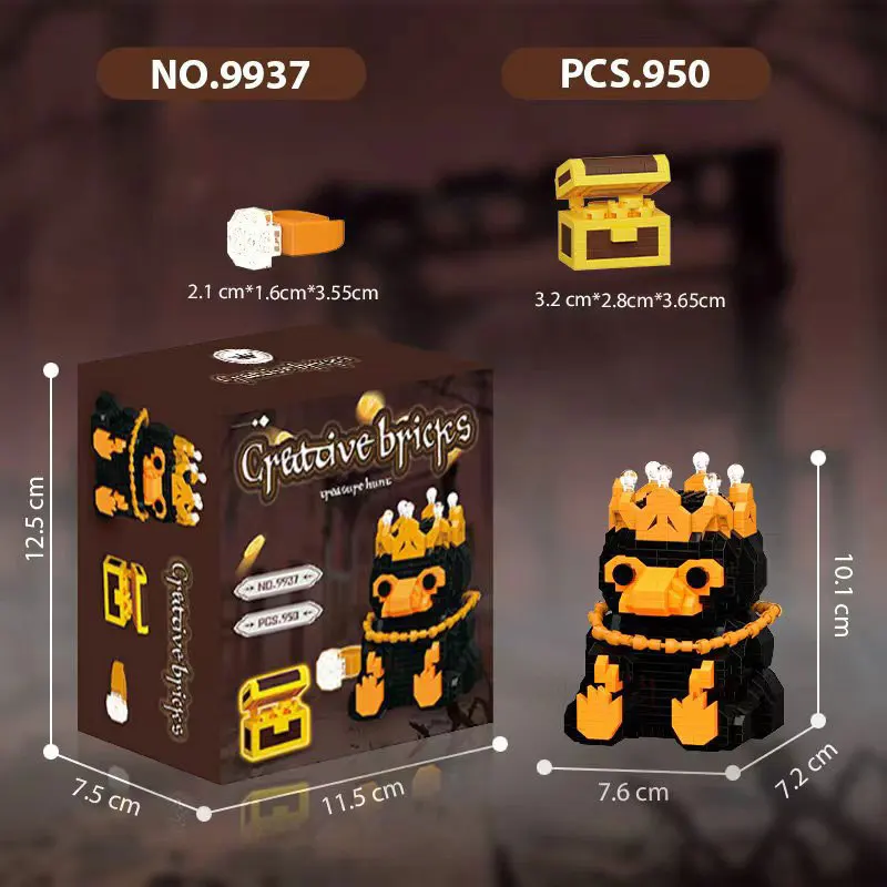 

Micro Building Blocks 9937 Frog Animal Model Educational DIY Puzzle Toy For Kids Boys Girls Creative Assembling Bricks Gift