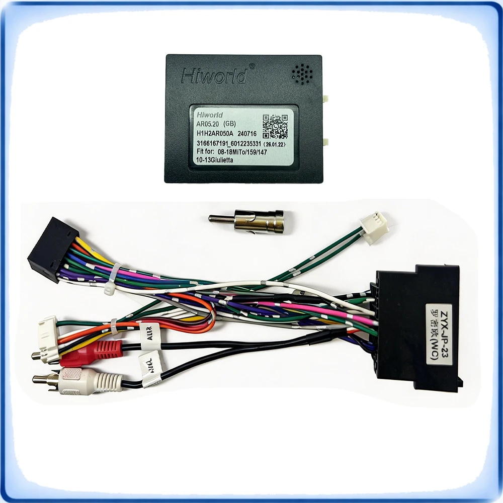 

ISO to 16Pin Car Radio Wiring Harness with CANBUS Decoder for Fiat 500 Linea Doblo Bravo Alfa Romeo