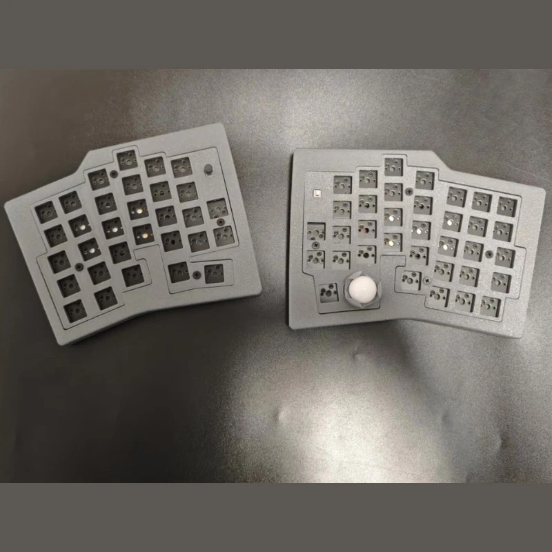 Keyball66 Trackball Split Keyboard Kit Custom Wireless Single-mode QMK Hot Swap VIAL 1200mAh Battery Office Mechanical Keyboard