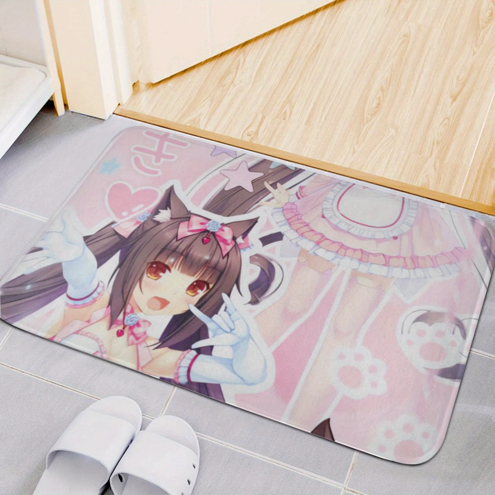 

Фланелевый коврик Nekopara с модными дизайнами, удобный и нежный для кожи, доступен в четырех различных размерах.