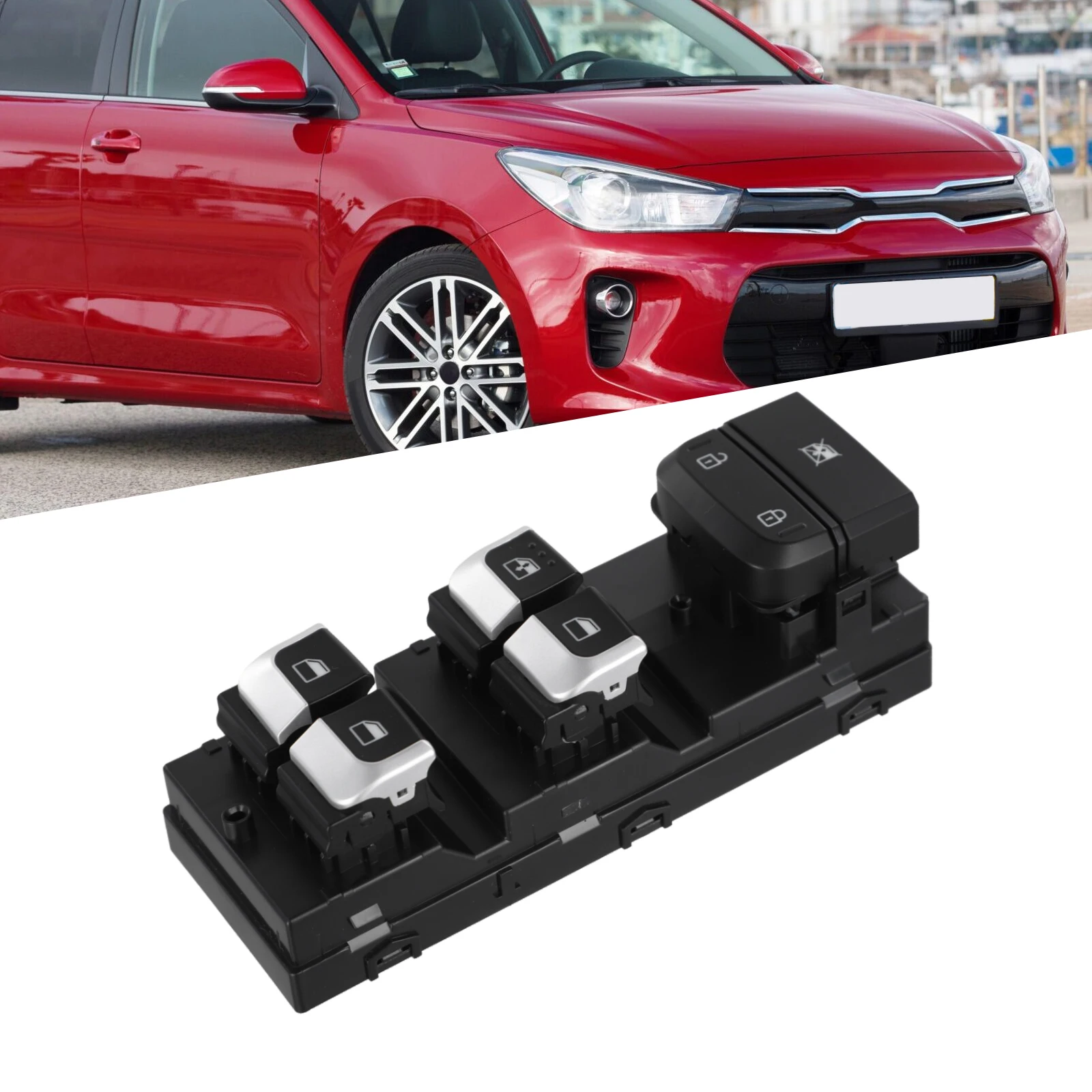 

Compatible With RIO Vehicle Maintenance Main Switch Button RIO 4 Door Switch High Quality Material Plastic Material