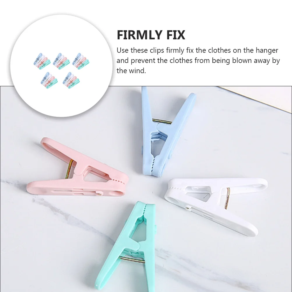 

100pcs Windproof Clothes Clips Plastic Clothes Pegs Non-Slip Drying Clips For Socks Shirts Home Laundry Outdoor Use