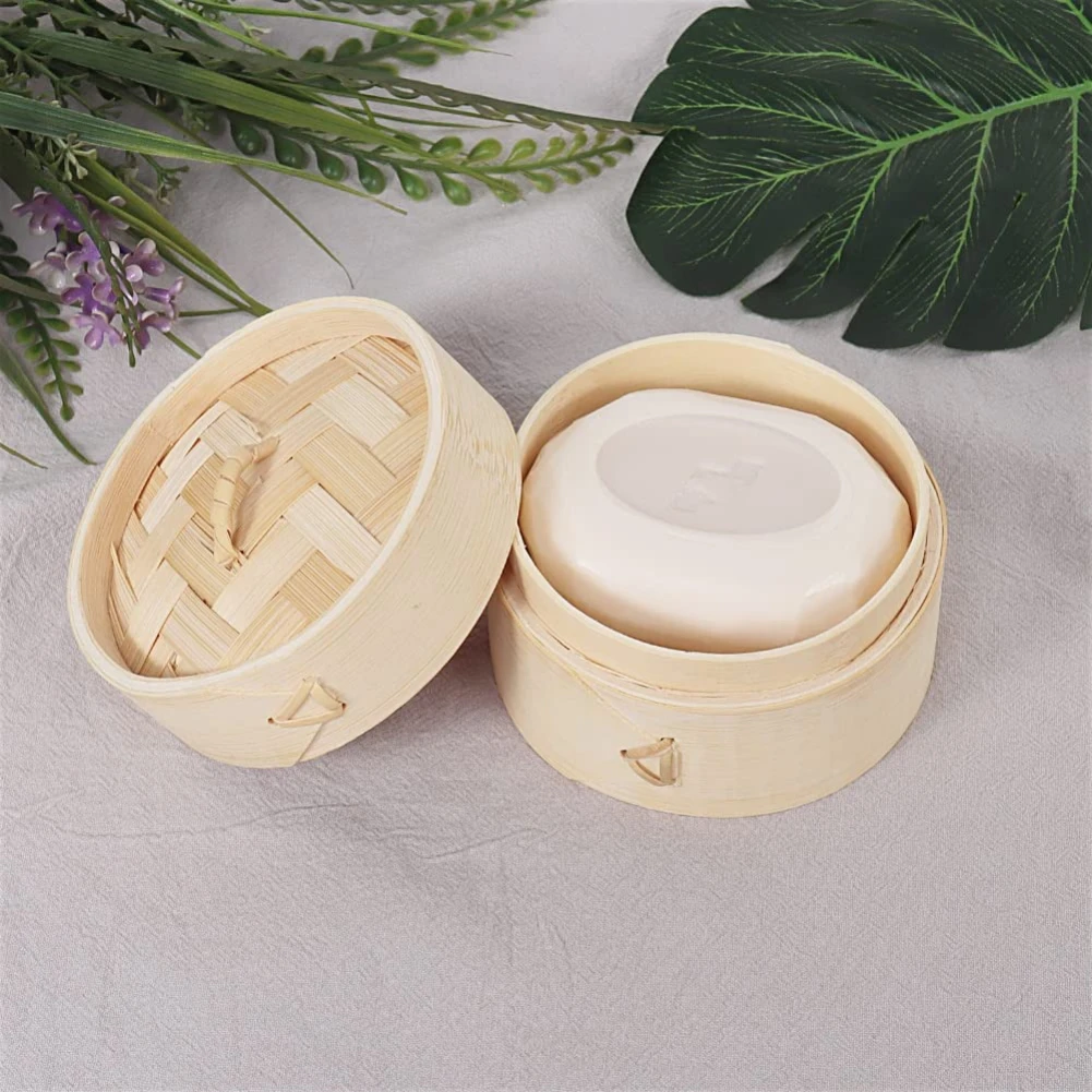 Bamboo Steamer Steamed Buns Dim Sum Rice Home Kitchen Taro Dumplings Steamer Rack Steaming Tray With Cover Home Cooker