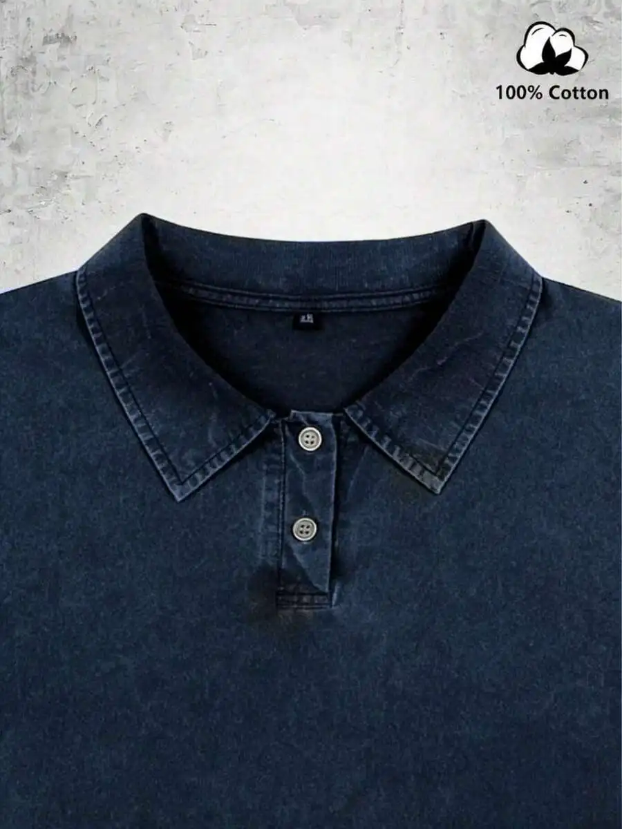 Washed Vintage Mens Cotton Shirt With Eagle Flag Print 250 Years Independence Design