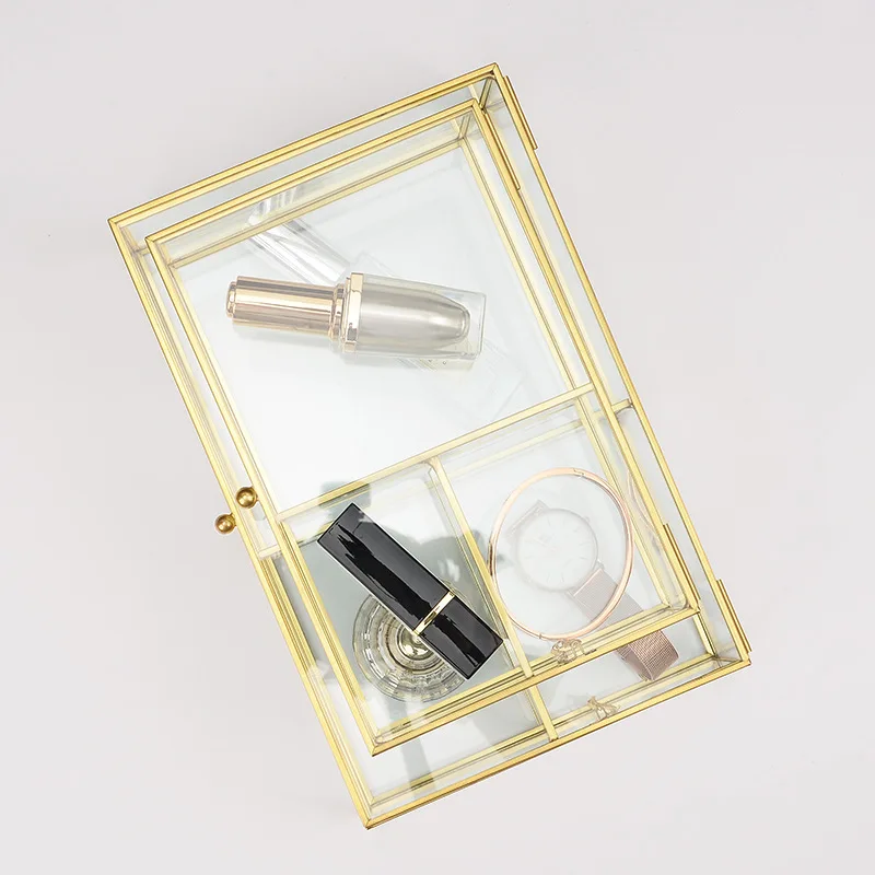 북유럽 욕실 액세서리 데스크탑 주최자 유리 메이크업 브러쉬 홀더 화장품 보관 잡다한 상자 보석 상자 립스틱 홀더