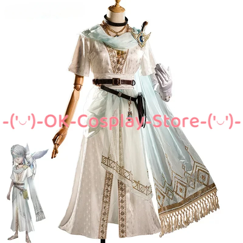 

Game Identity V Seer Eli Clark Cosplay Costume Truth Prophet White Suit Fancy Party Outfits Halloween Uniforms Custom Made