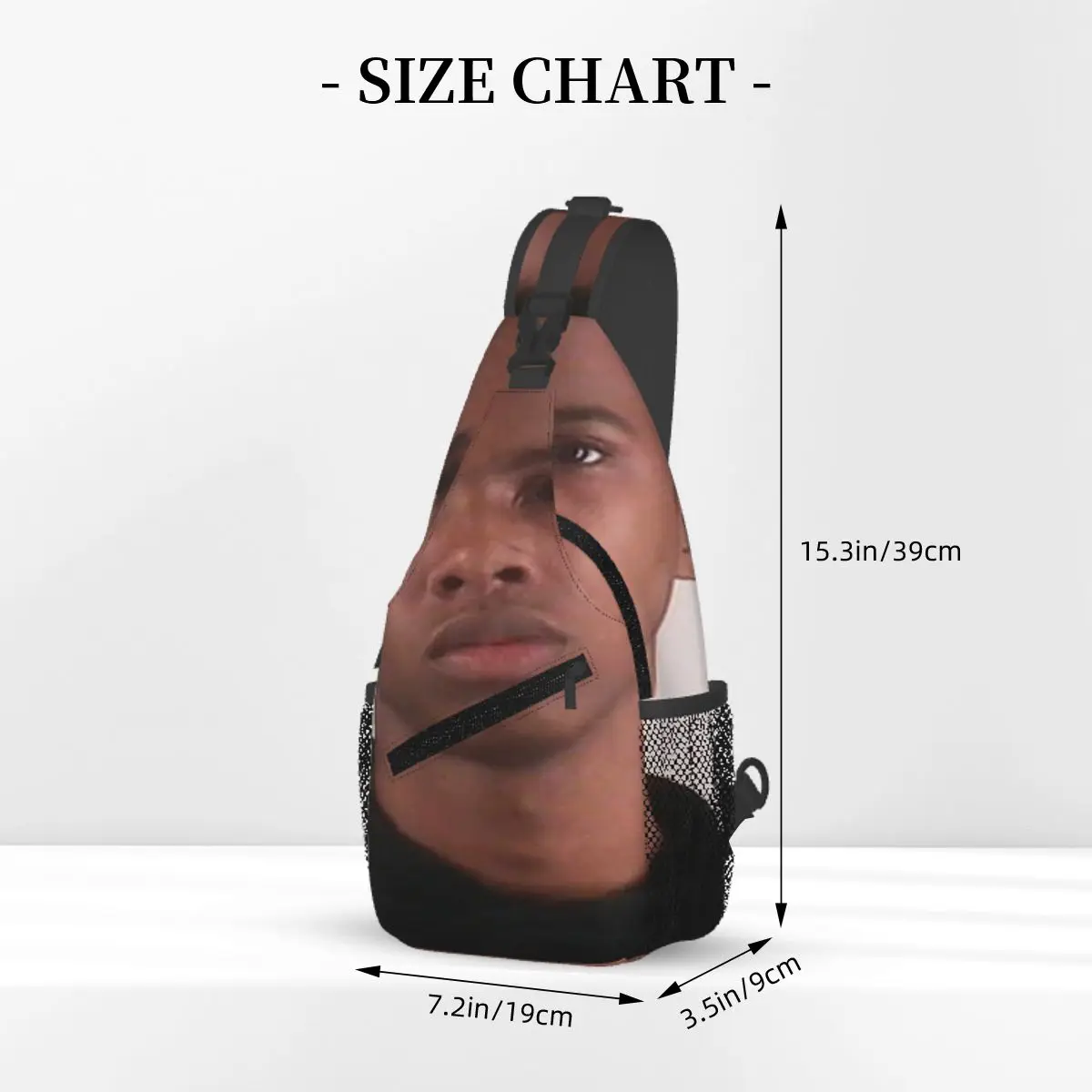 Tay-K Mugshot Borsttas Trendy Duurzame Dagelijkse Cross-Borst Tas Multi-Stijl